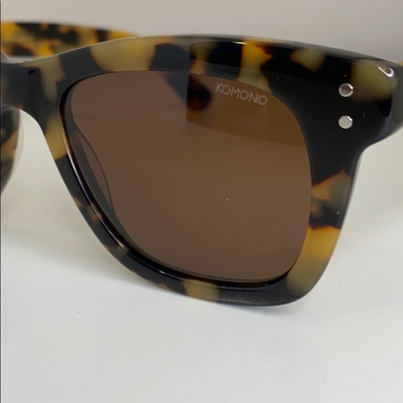 Komono Allen Tortoise Demi New Sunglasses brown tan wayfarer - Picture 5 of 16